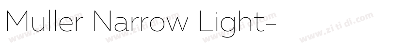 Muller Narrow Light字体转换
